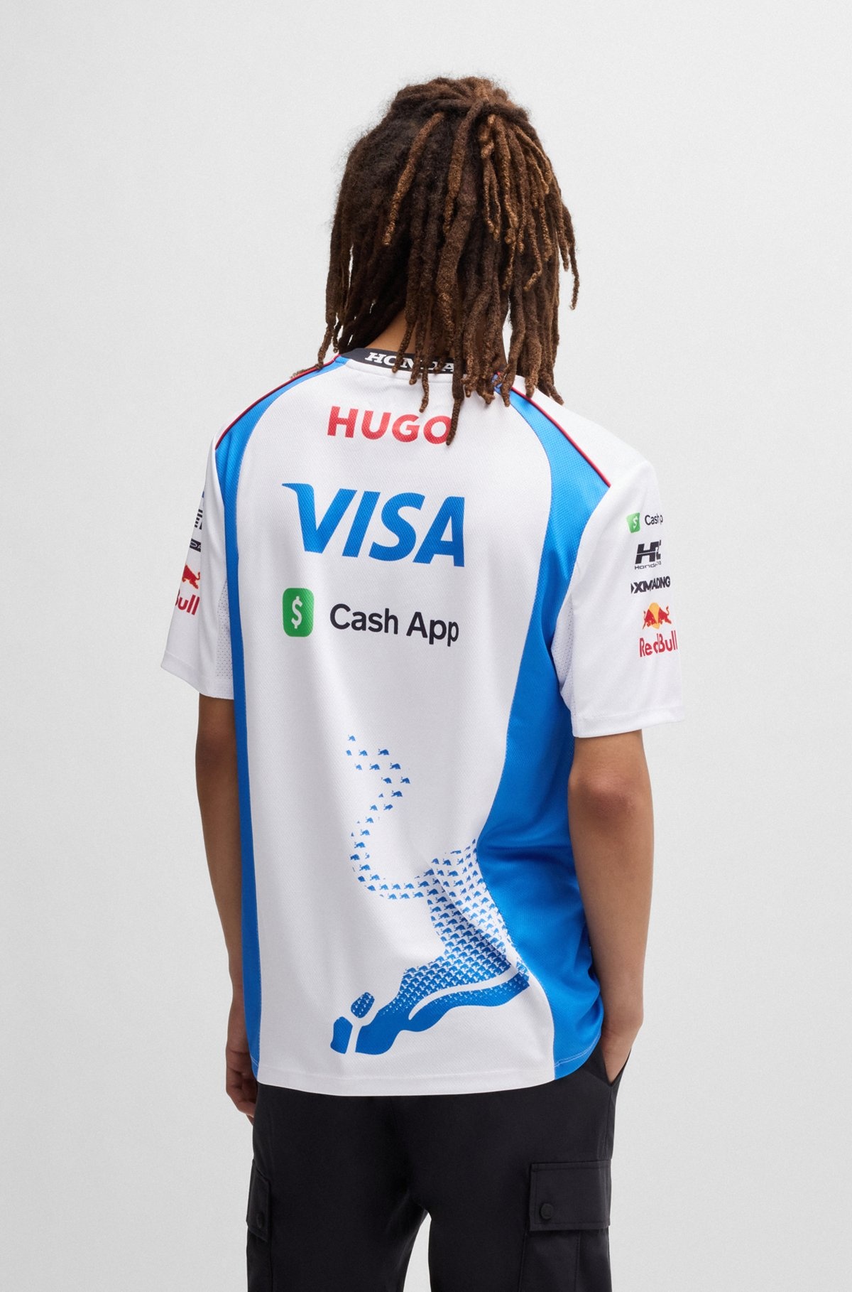 HUGO X VCARB FANWEAR T-SHIRT WITH DEGRADÉ BULL MOTIF - 5