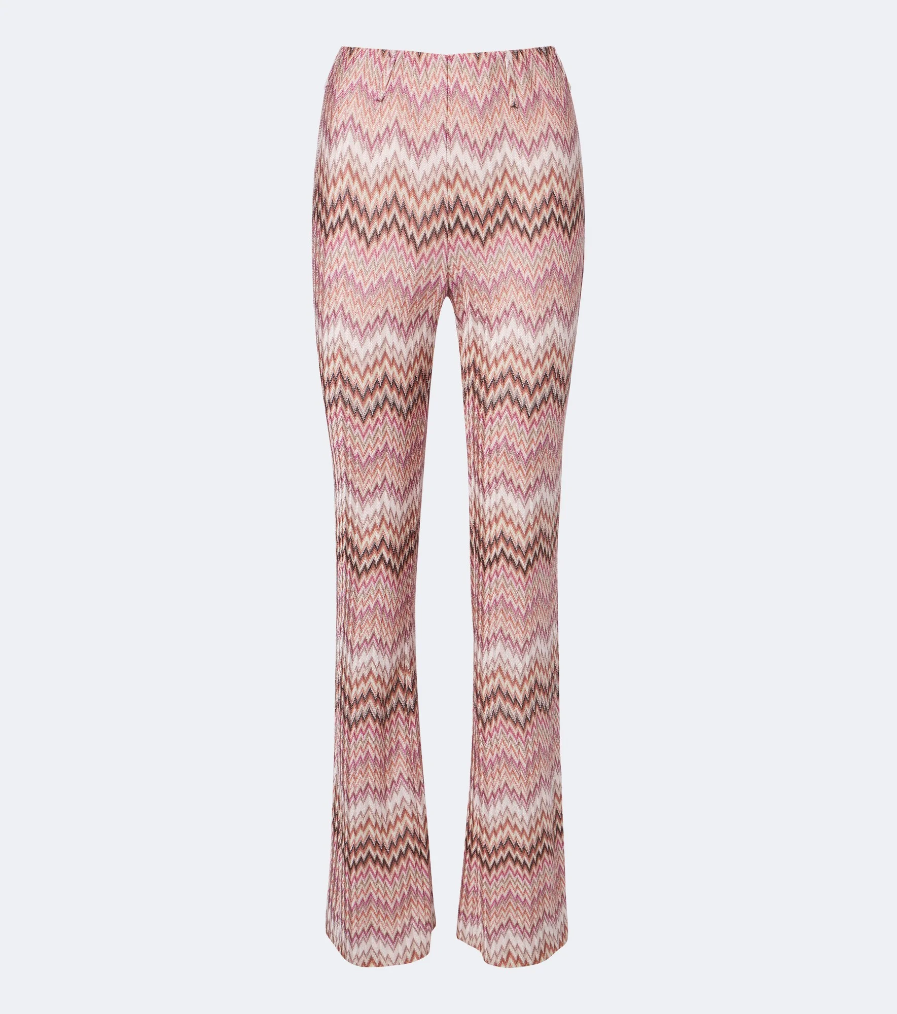 Zigzag high-rise flared pants - 1