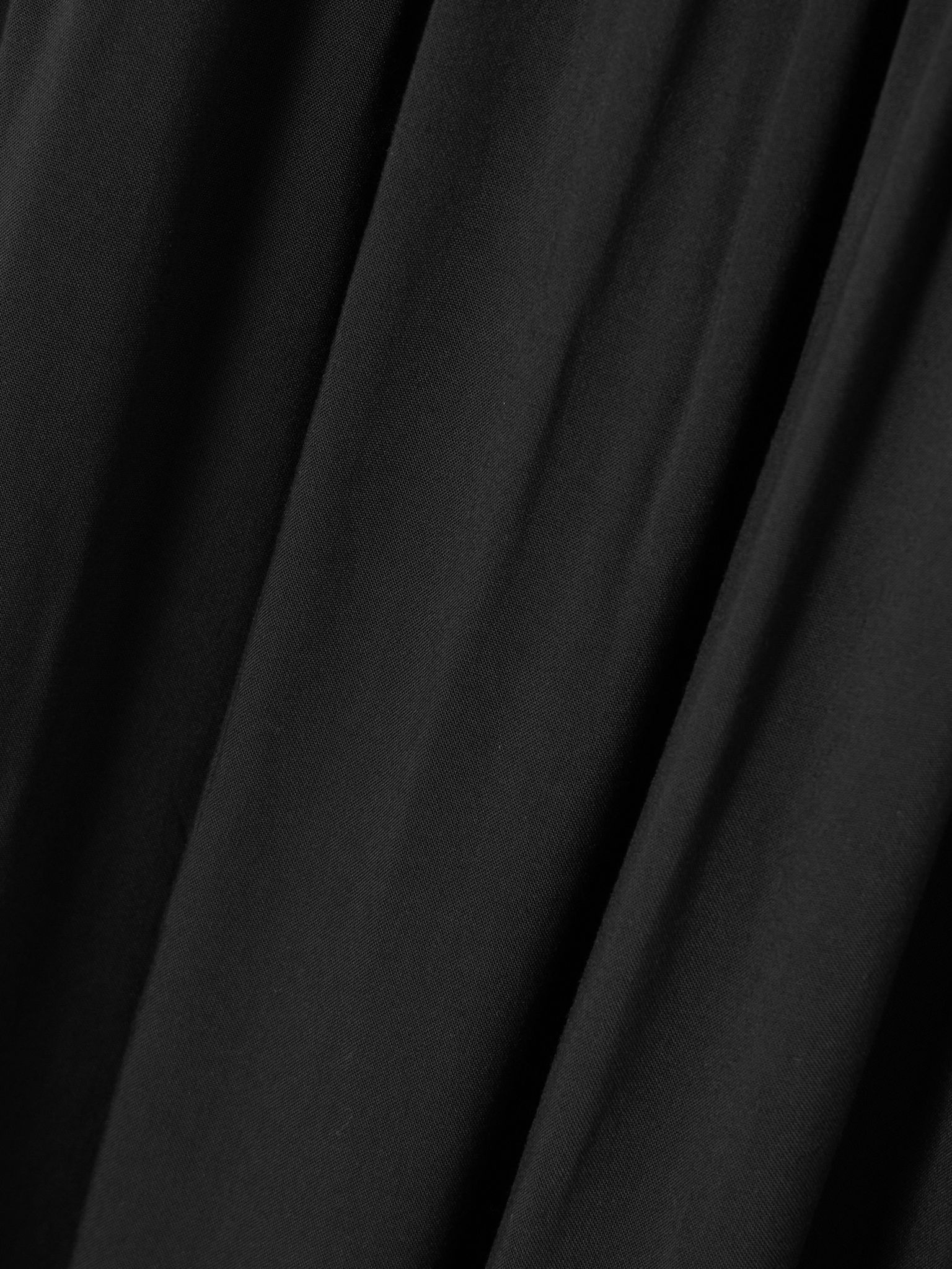 Lenise linen and woven maxi dress Black - 4