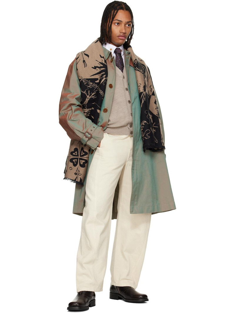 Vivienne Westwood Green Zidler Trench Coat outlook