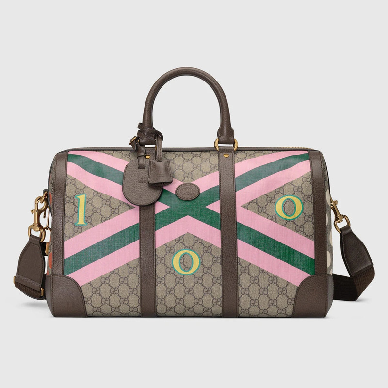 100 geometric print duffle bag 1