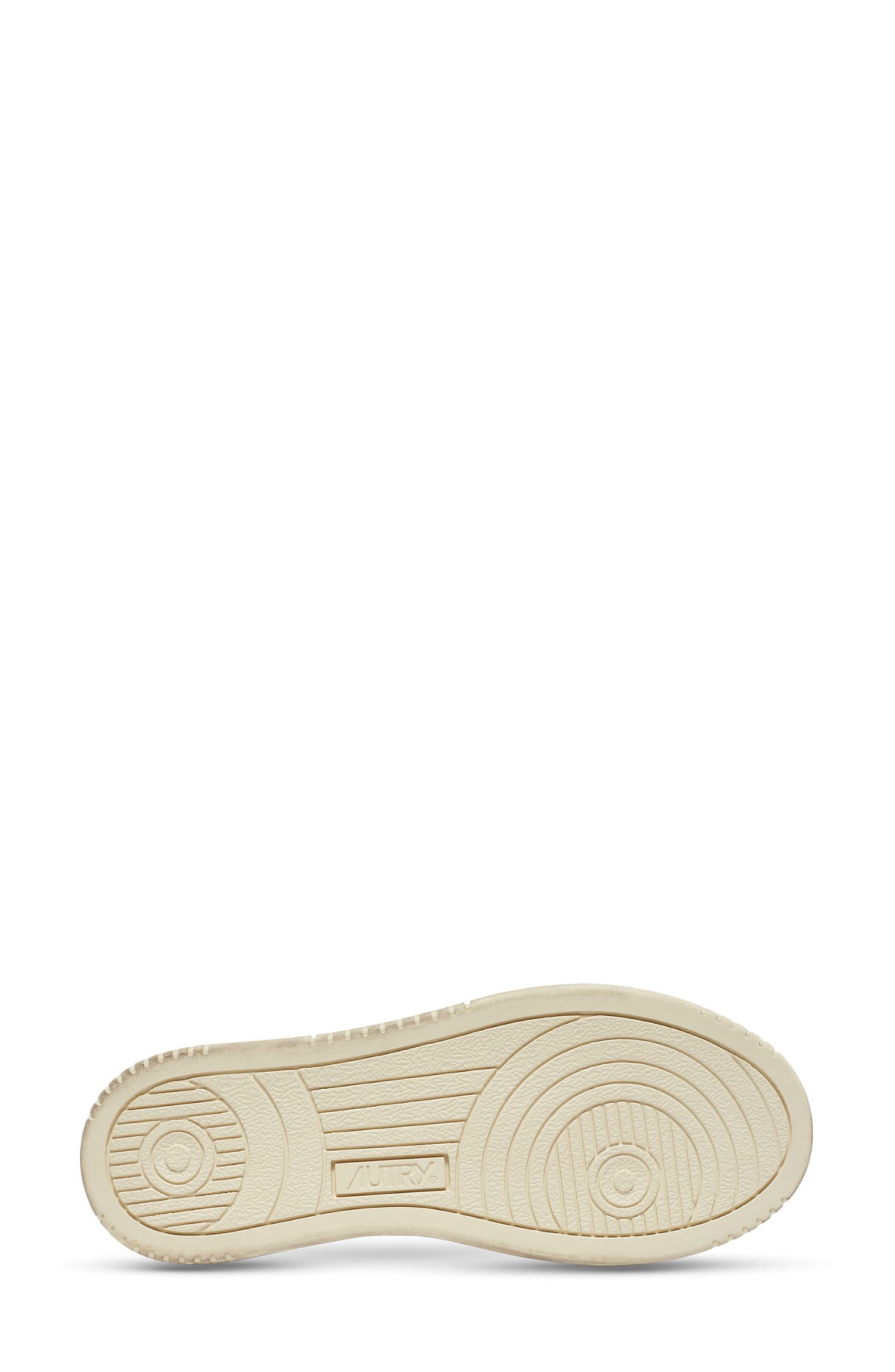 AUTRY Super Low Sneaker in White Black Silver at Nordstrom - 4