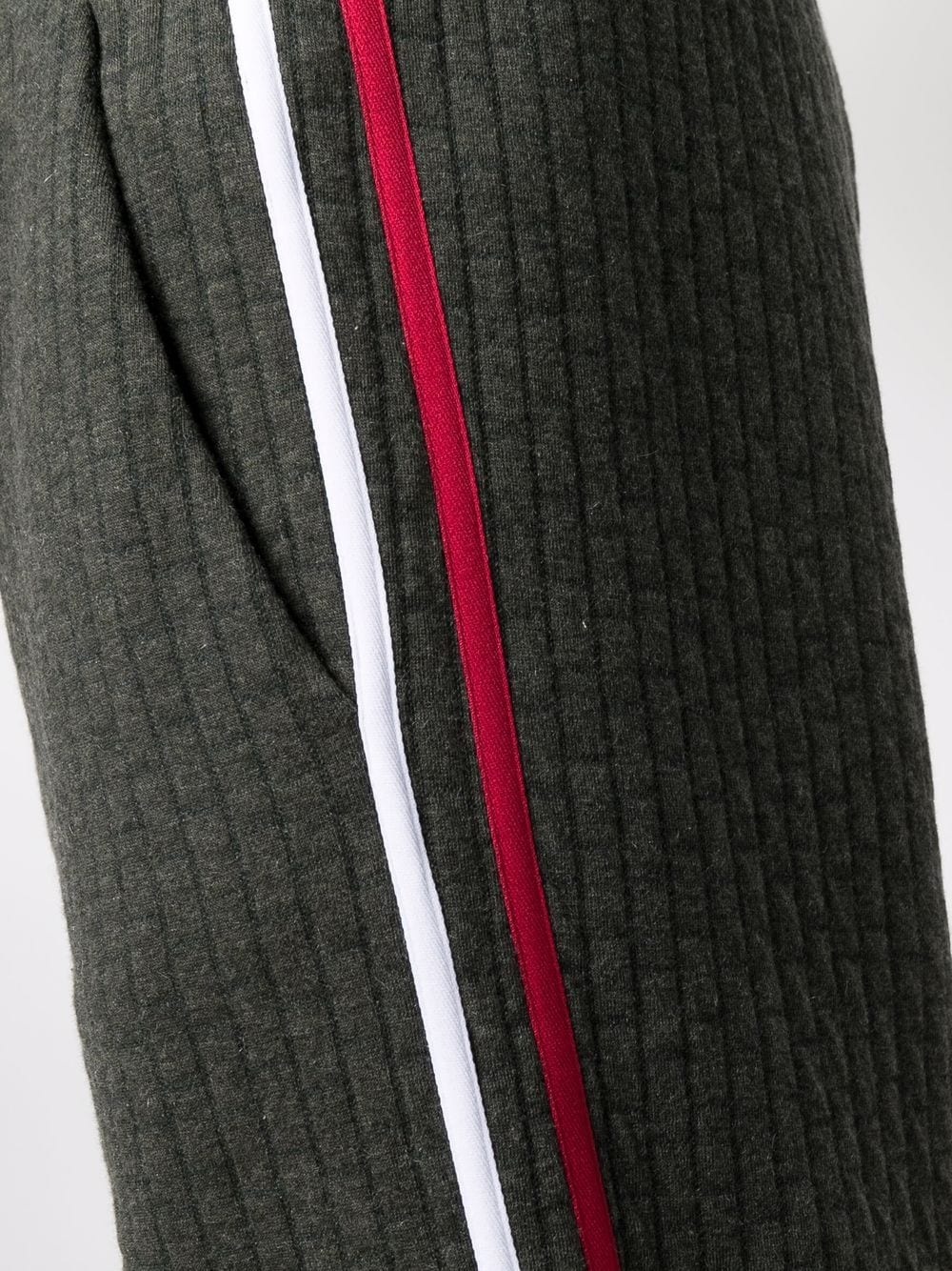 ribbed side-stripe trousers - 5