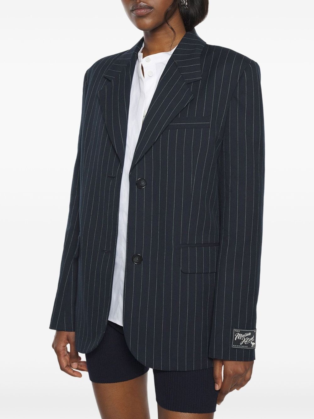 striped blazer - 4