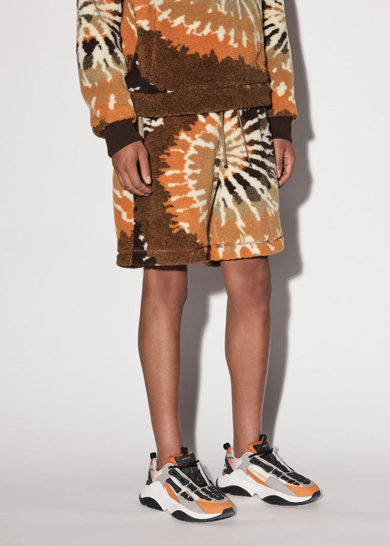 AMIRI TIE DYE POLAR FLEECE SHORTS outlook