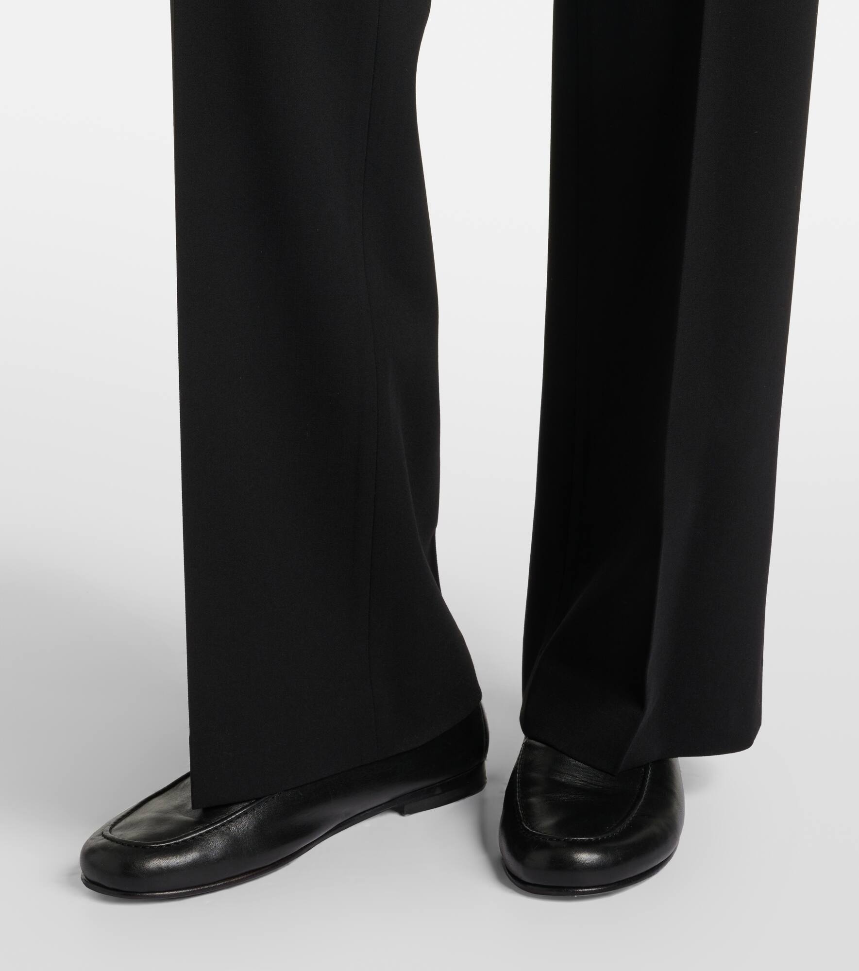 Dina wool-blend straight pants - 5