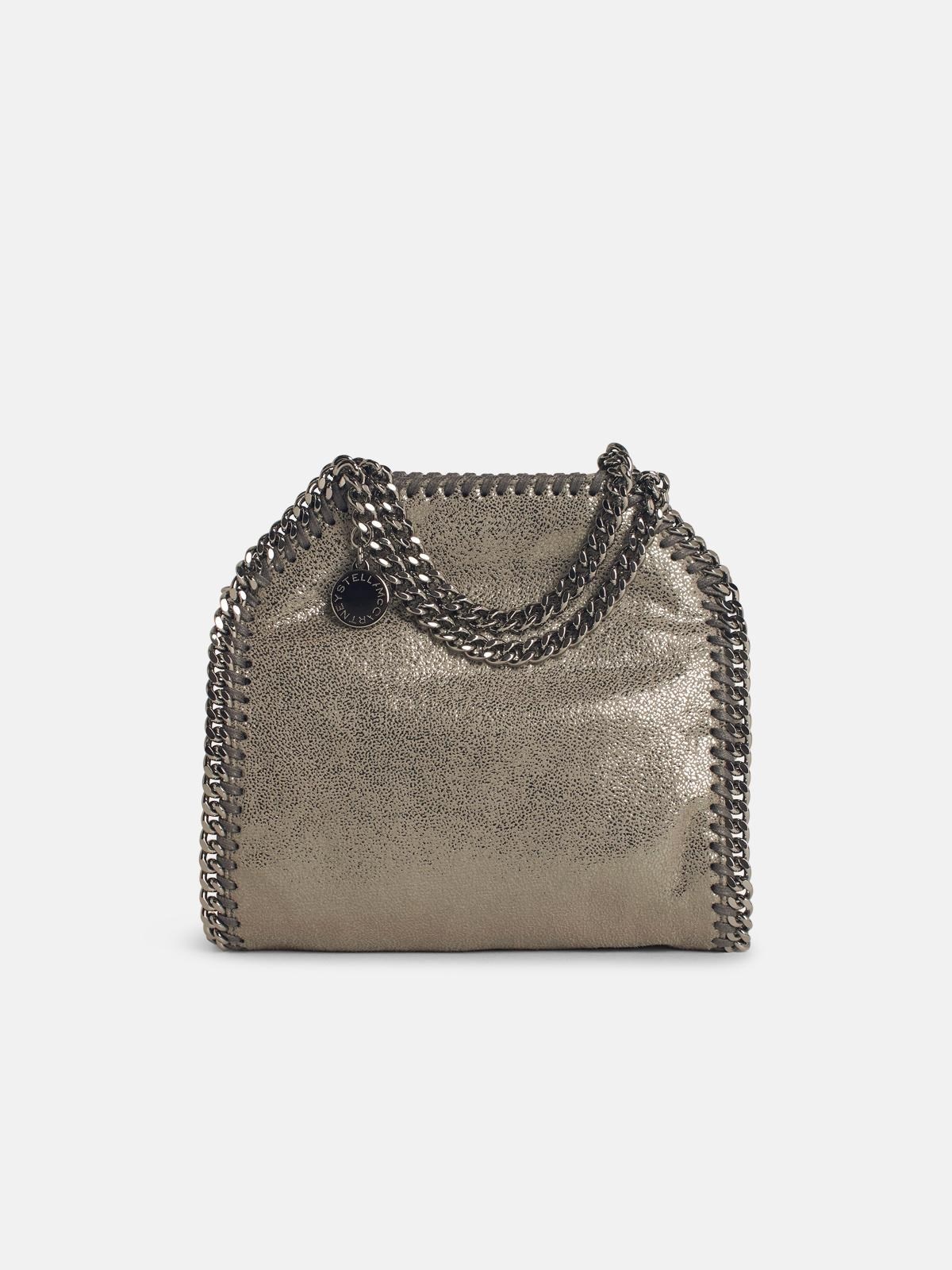 'FALABELLA TINY' SILVER FAUX LEATHER BAG - 1