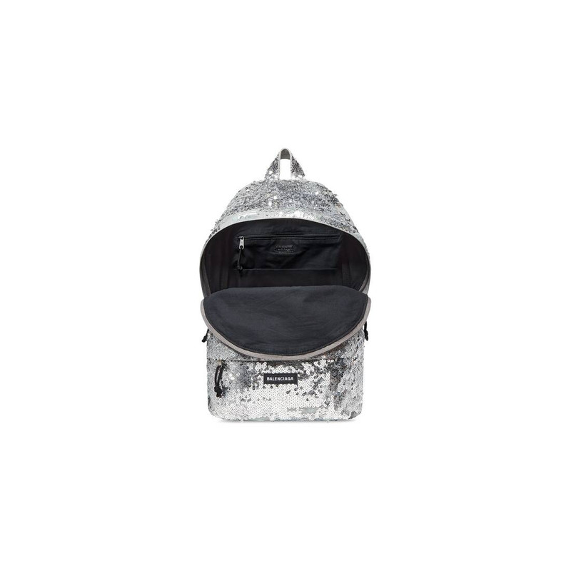 Men's Explorer Backpack With Embroidered Sequin  in Silver 5