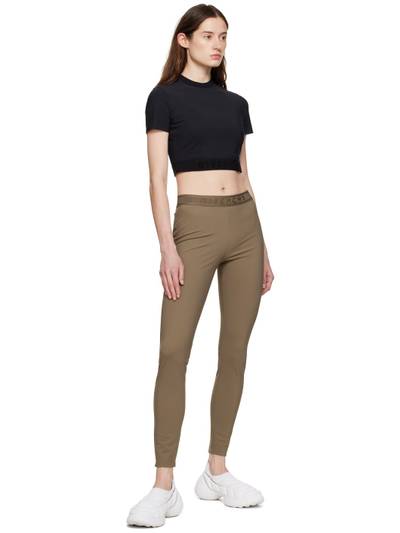 Givenchy Taupe Embroidered Leggings outlook