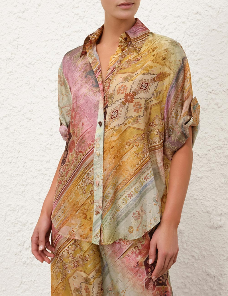 Zimmermann TALLOW RELAXED SHIRT outlook