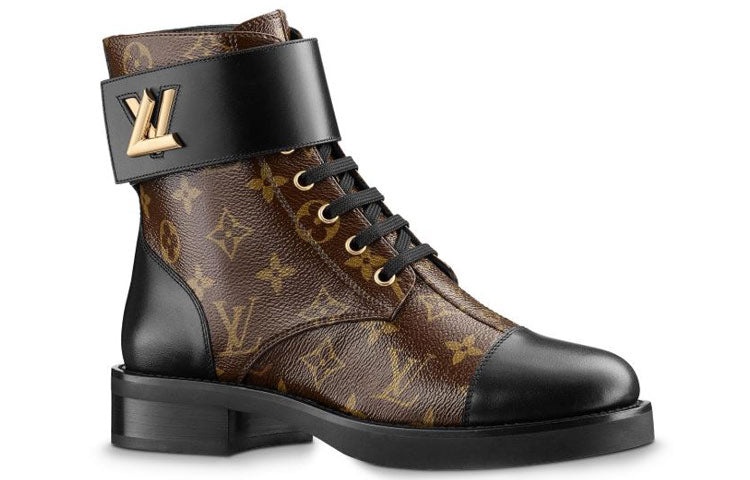 (WMNS) LOUIS VUITTON LV Wonderland Monogram Canvas Martin boots Brown 1A2Q3I - 2