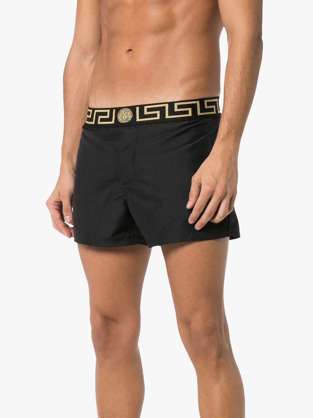 Greca-print swim shorts - 3