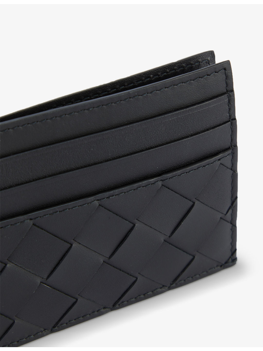 Double-faced woven leather card holder - 2