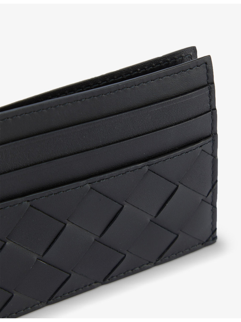 Bottega Veneta Double-faced woven leather card holder outlook