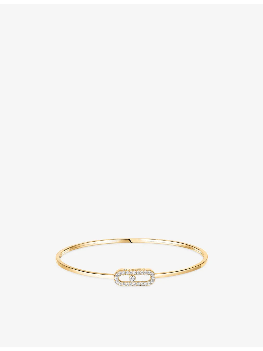 Move Uno Small Flex 18ct Gold And 0.14ct Diamond Bracelet - 1
