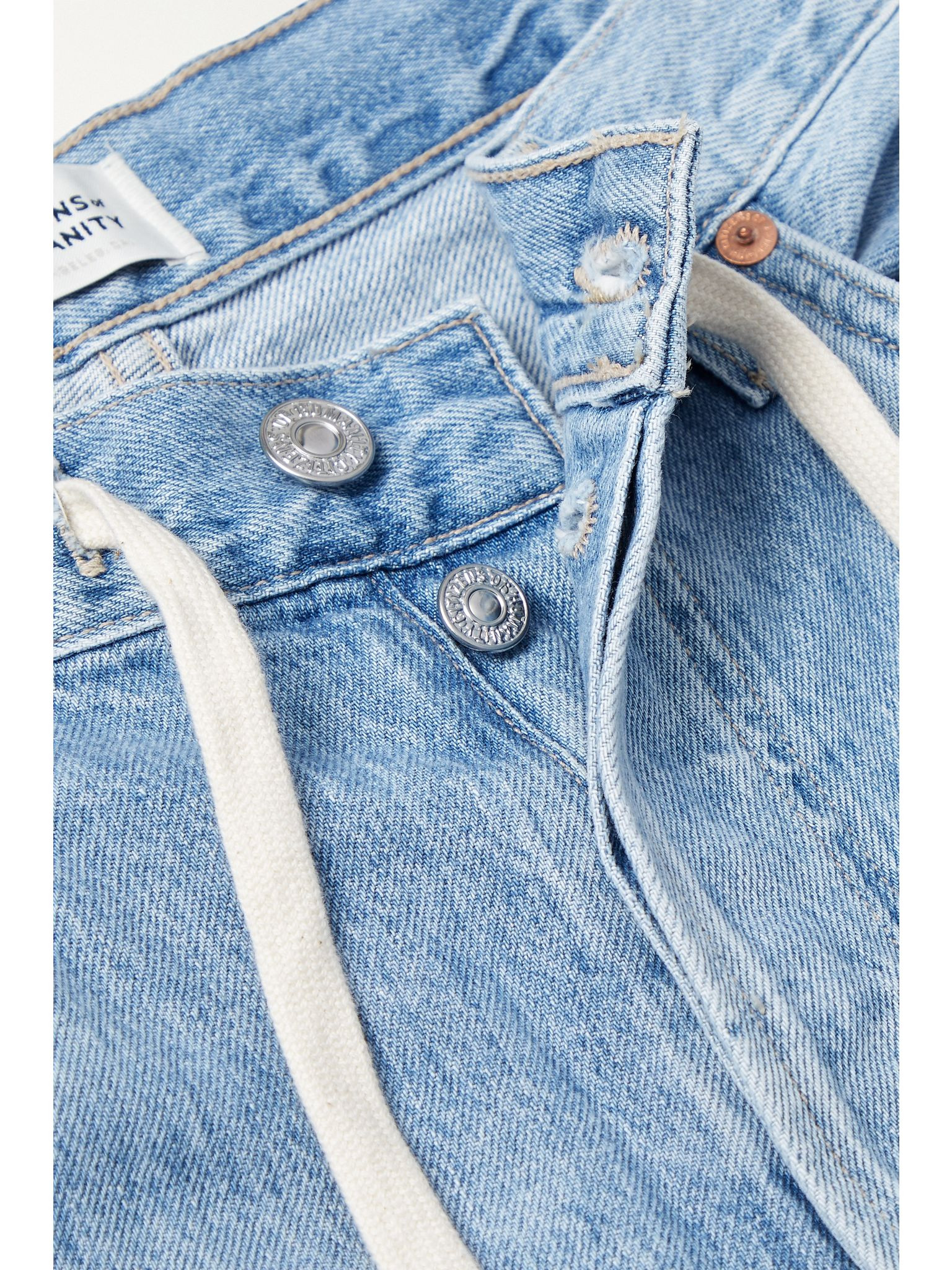 + NET SUSTAIN Brynn high-rise wide-leg organic jeans Light denim - 5