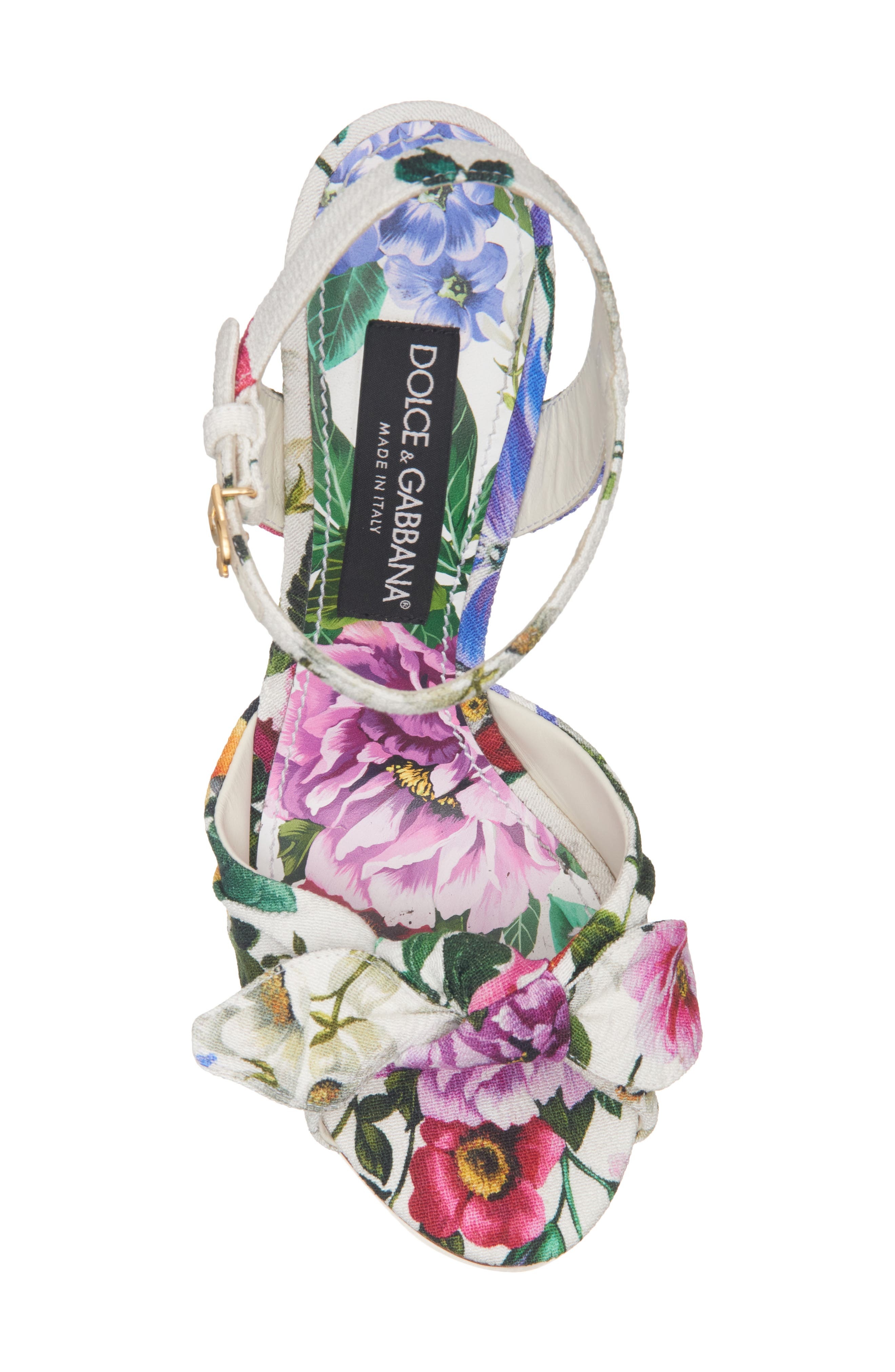 Dolce&Gabbana Gardenia Print Platform Sandal in Mix Fiori Cretonne at Nordstrom - 5