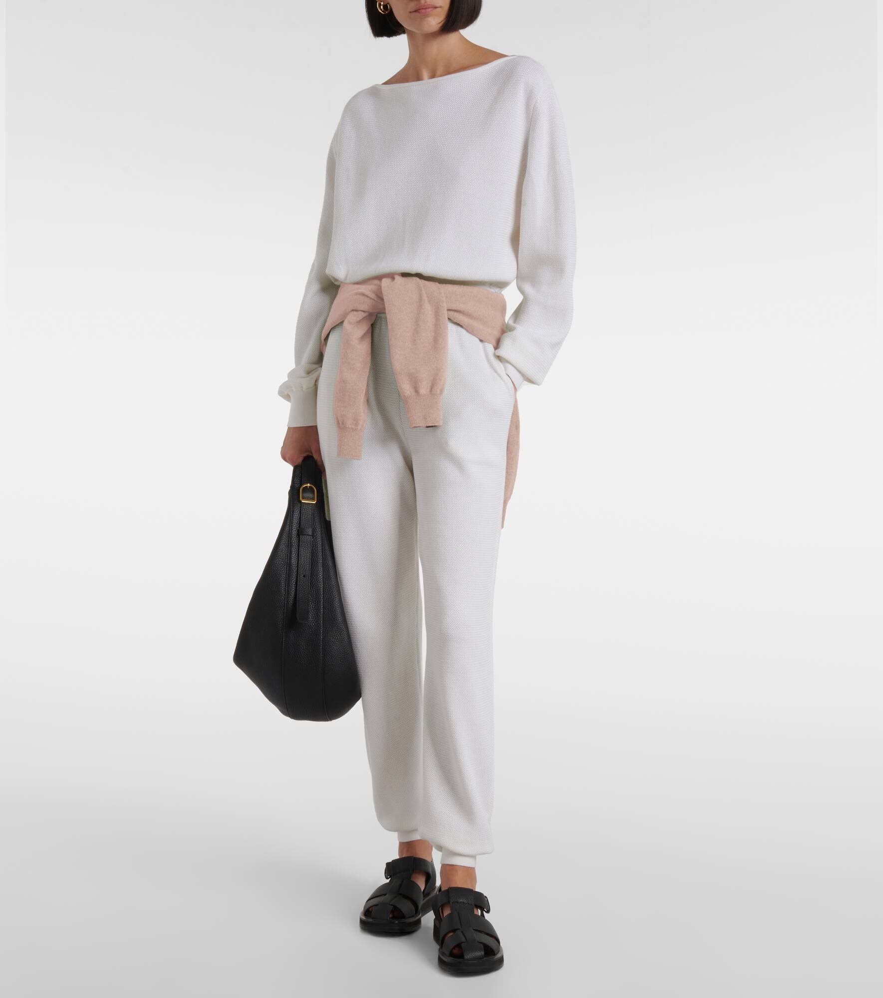 Dora Baltea silk and cotton sweatpants - 2
