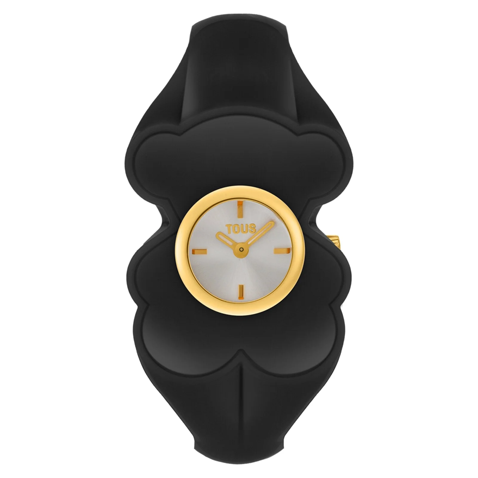Gold-colored steel Analog watch with smoked brown polycarbonate T. M Bear Folks - 1