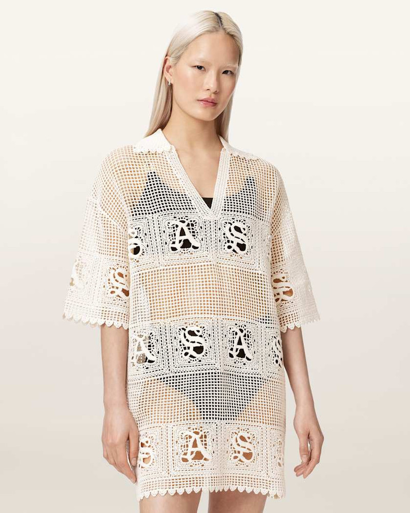ALLSAINTS KYRA OPEN KNIT MINI DRESS outlook