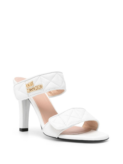 Moschino 105mm open-toe leather mules outlook