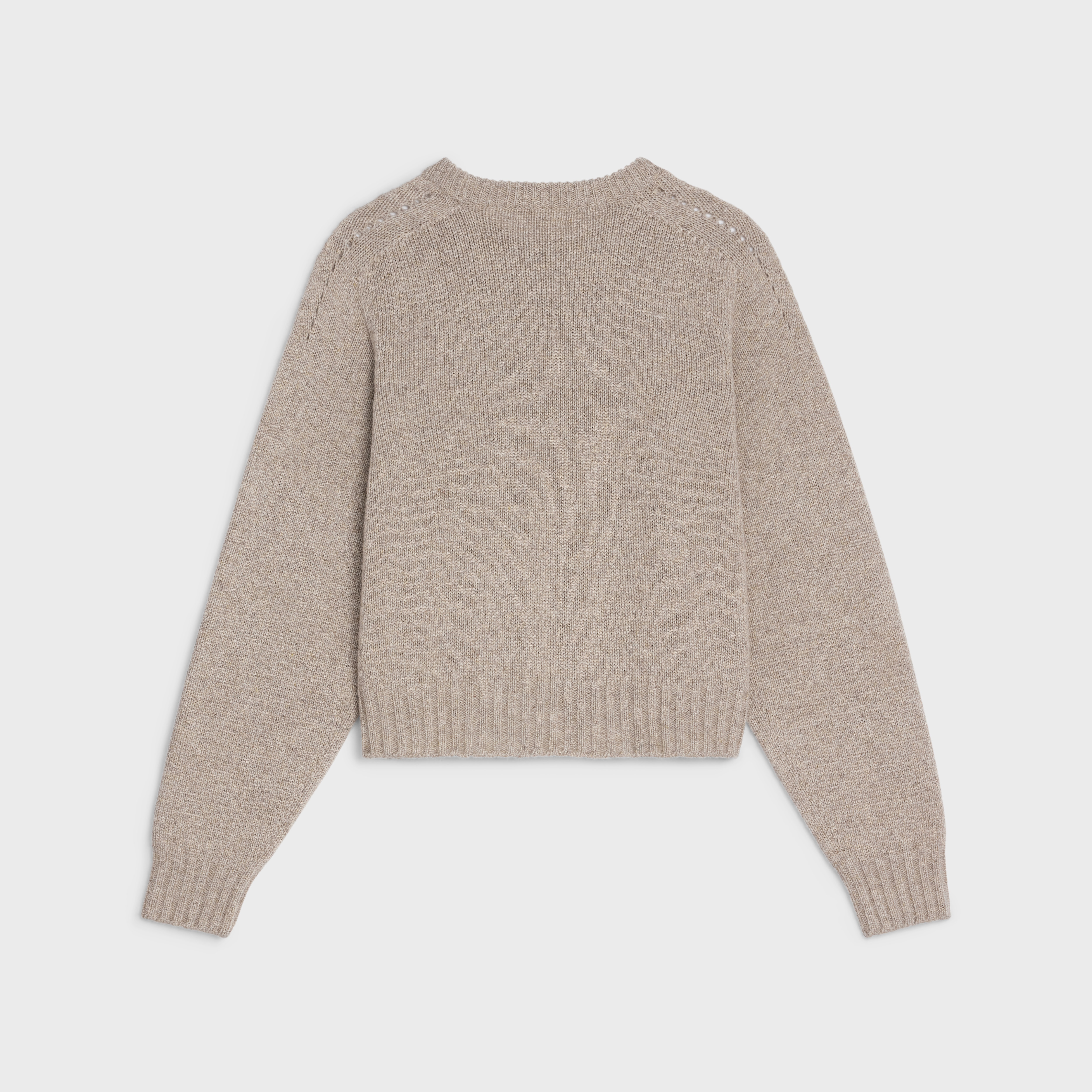 CREW NECK SWEATER IN SEAMLESS CASHMERE - 2