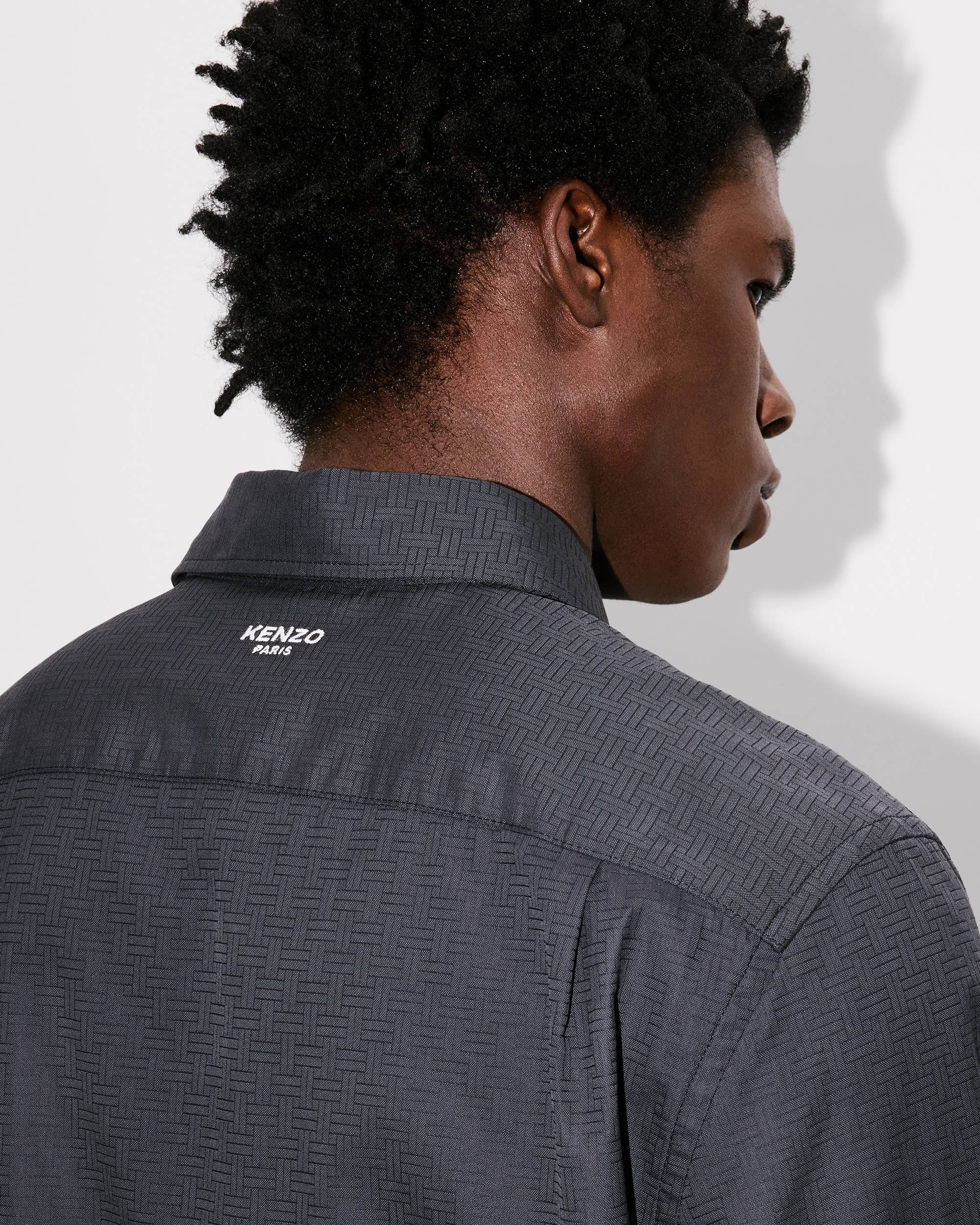 'KENZO Weave' slim shirt in cotton jacquard - 7