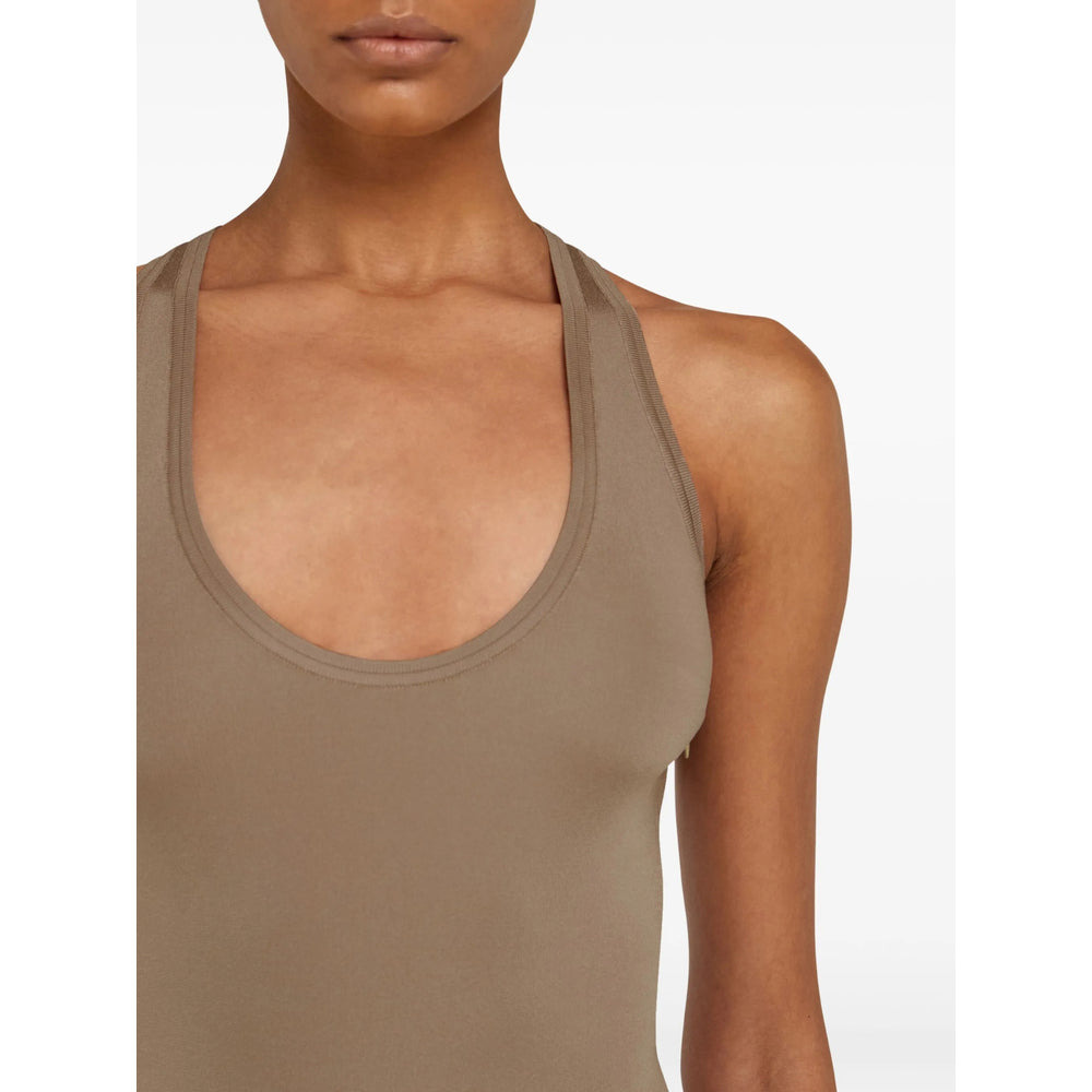 Ferragamo Neutrals Tops - Vests & Tank Tops Women - 5