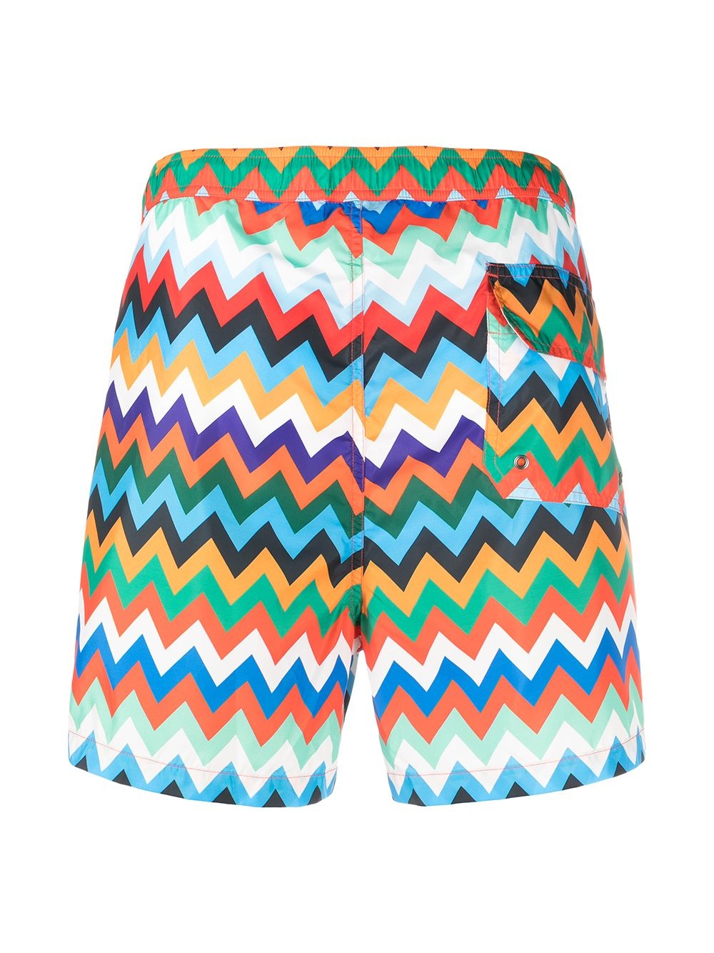 zig-zag print swimming shorts - 2