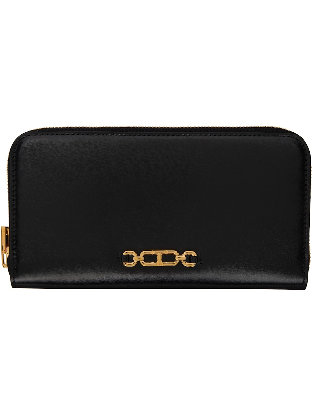 TOM FORD ペブルドレザー ロゴ トラベルウォレット Black 長財布 Tom Ford Logo Wallet | Balardi