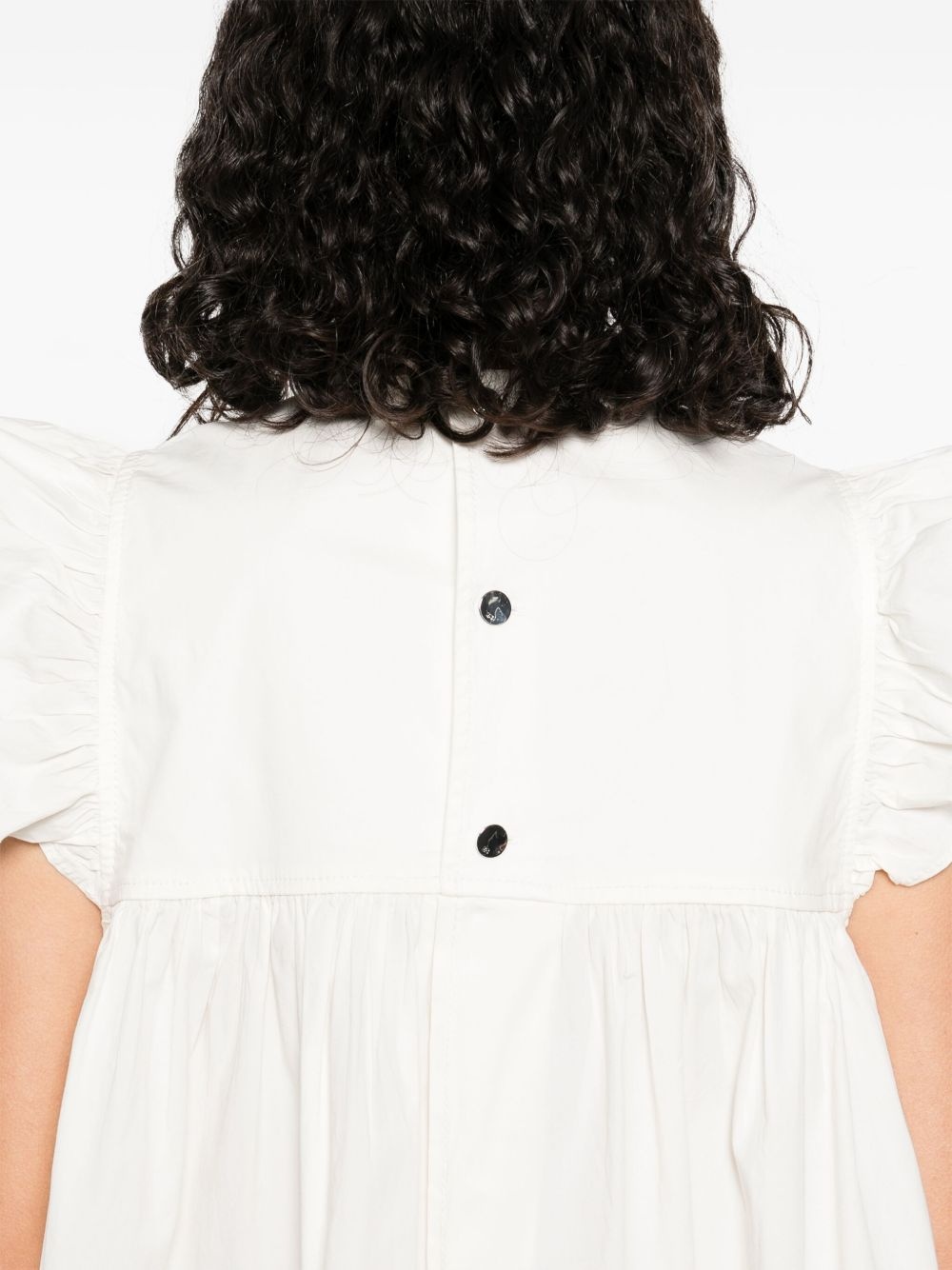 ruffle-detail midi dress - 5