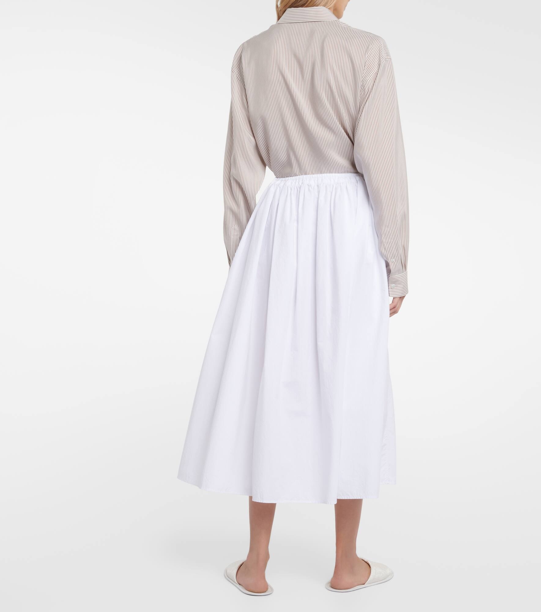 Fleur cotton midi skirt - 3