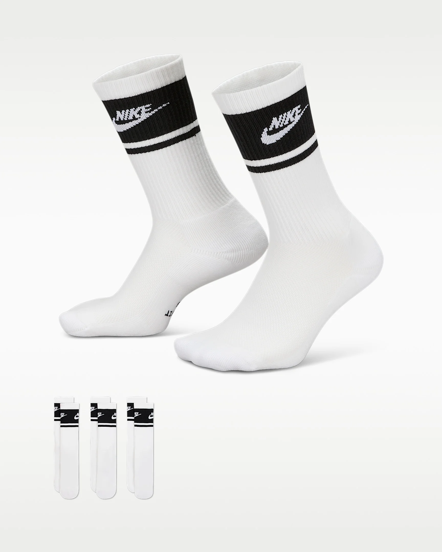 Nike Everyday Elevated Crew Socks (3 Pairs) - 1