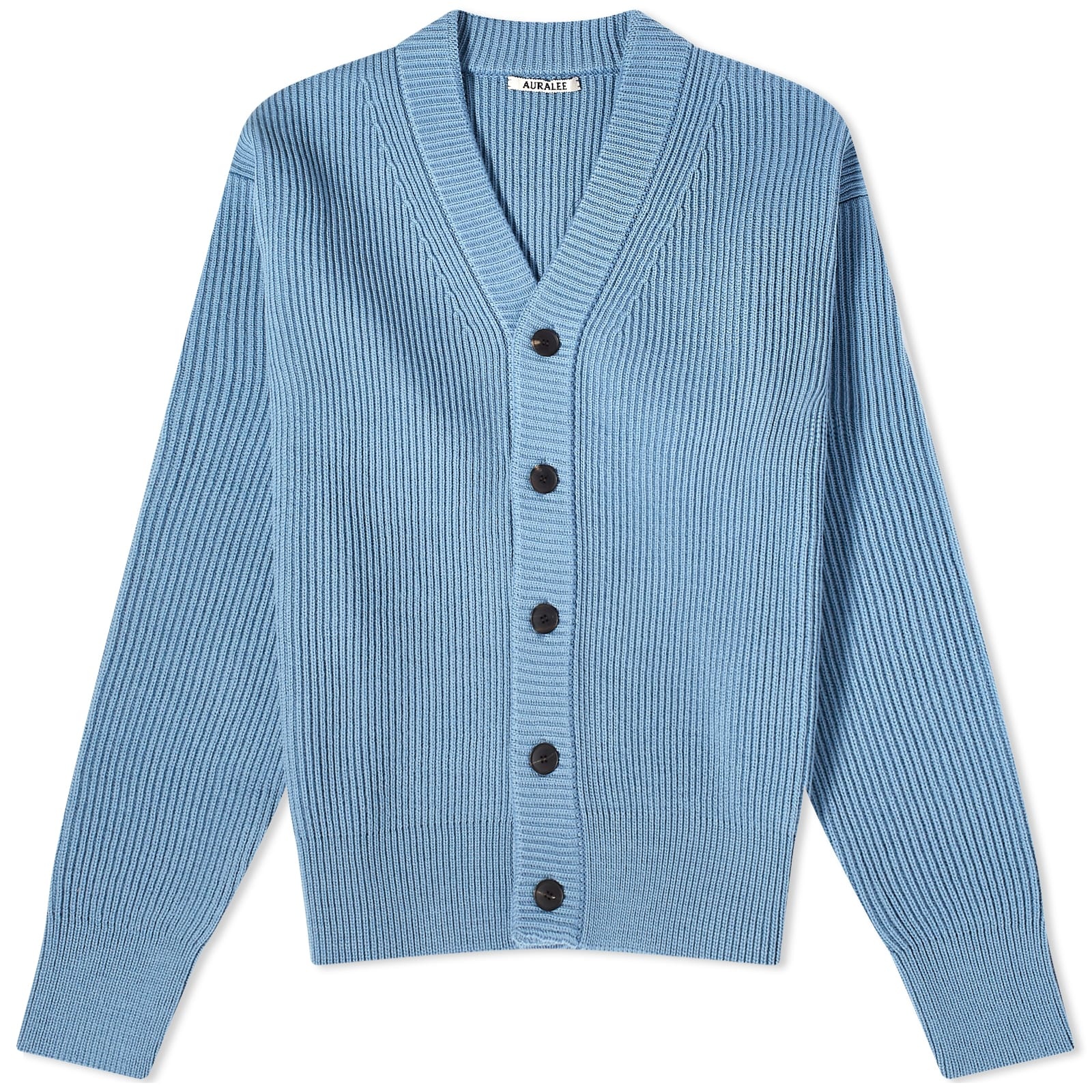 Auralee French Merino Rib Cardigan - 1