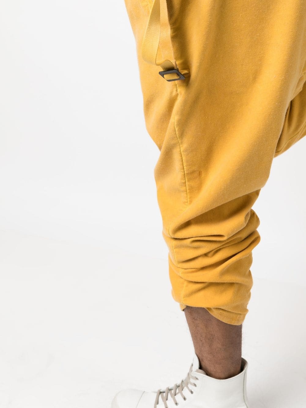 adjustable-strap drop-crotch trousers - 6