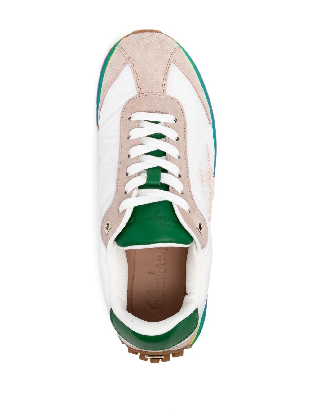 rainbow-soled low-top sneakers - 4