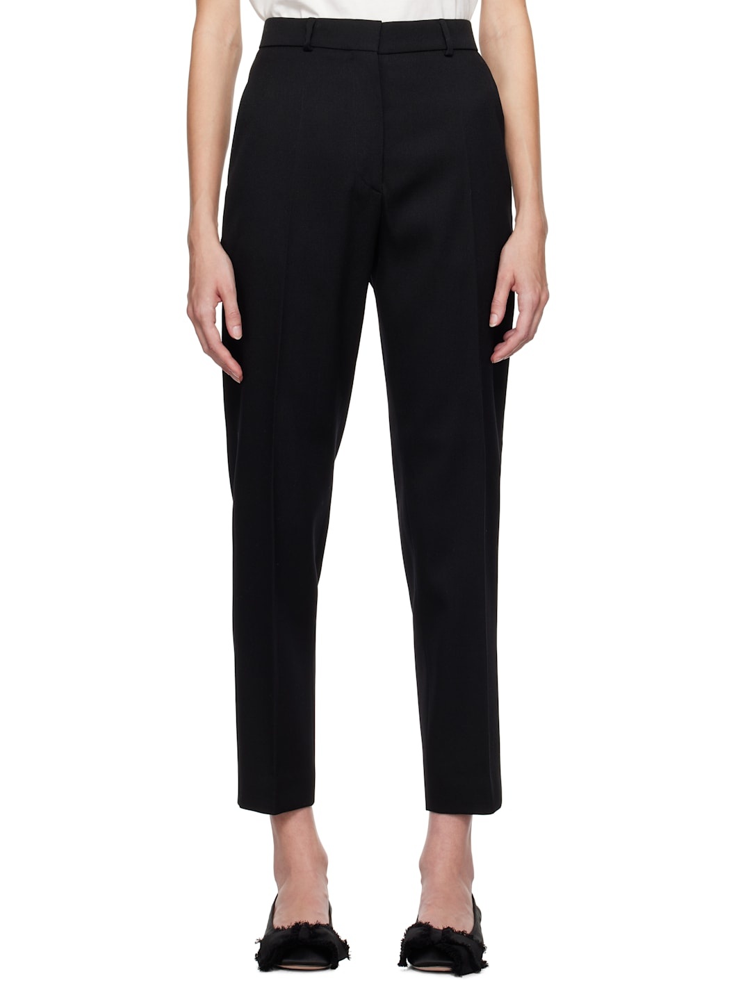 Black Cigarette Trousers - 1