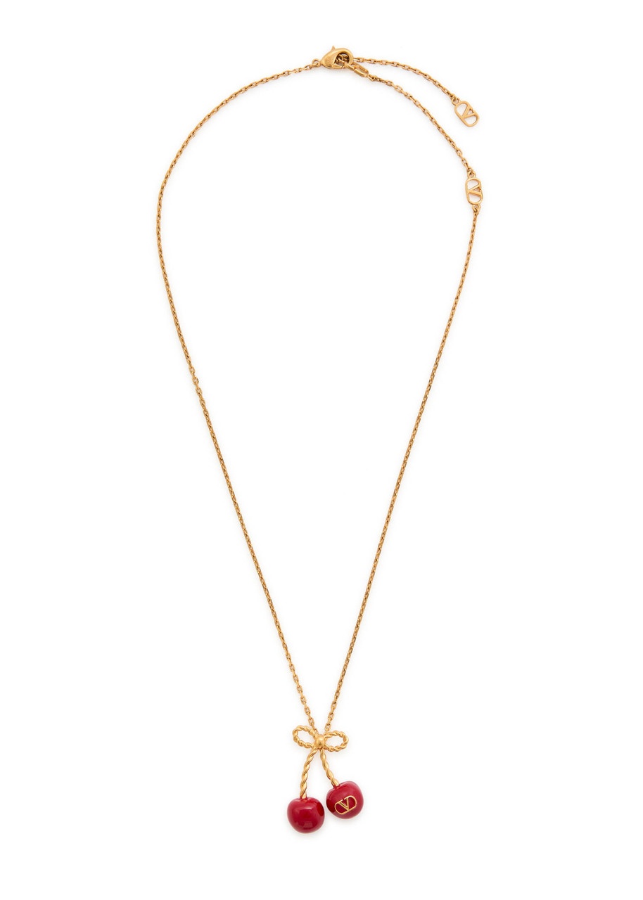 Valentino Garavani Cherry Vlogo Necklace - 3