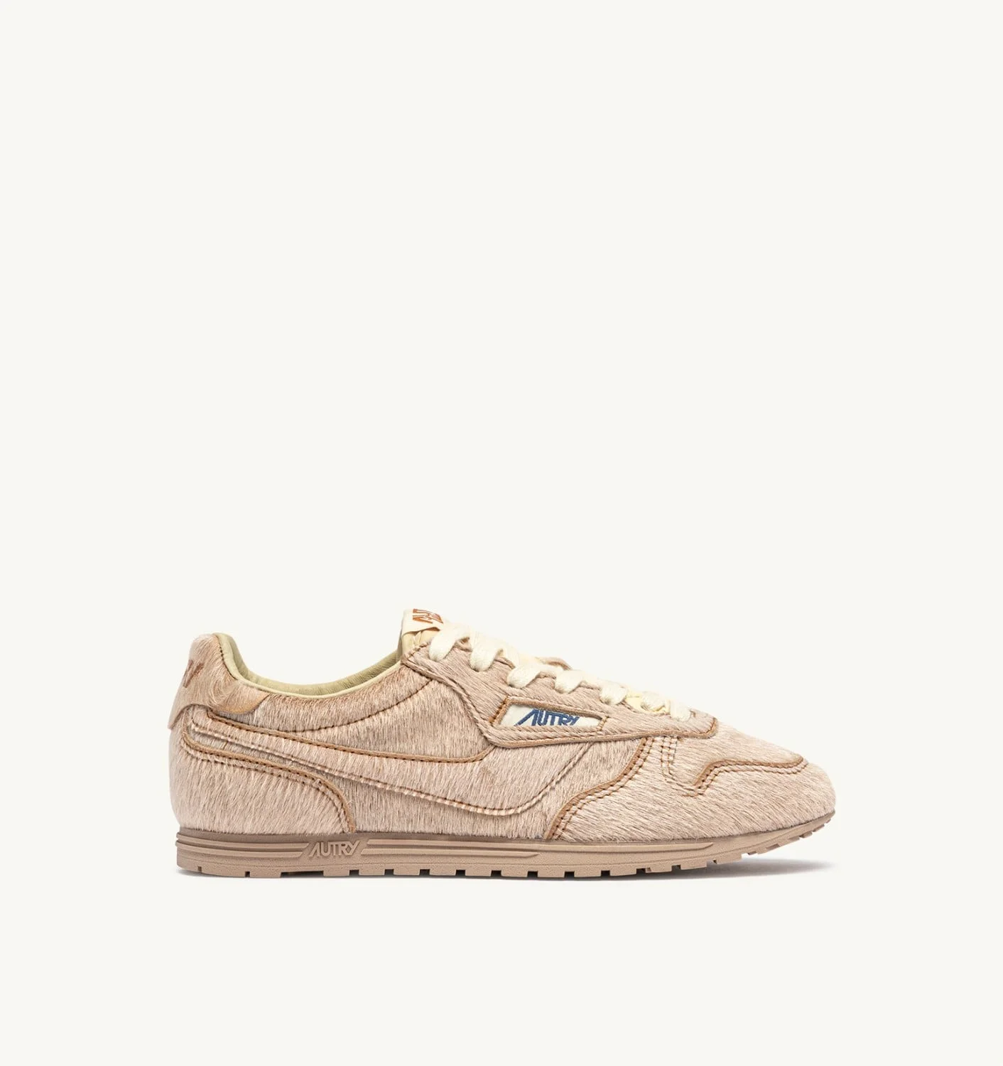 WINDSPIN SNEAKERS IN IVORY PONY SKIN EFFECT MATERIAL - 1