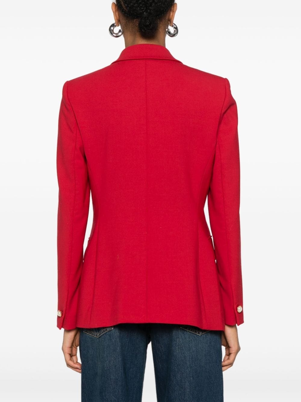 asymmetric double-breasted blazer - 4