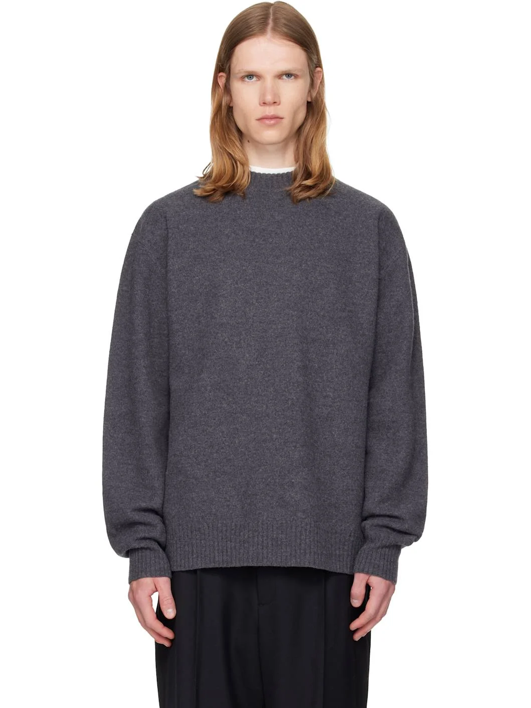Gray Wool Sweater - 1