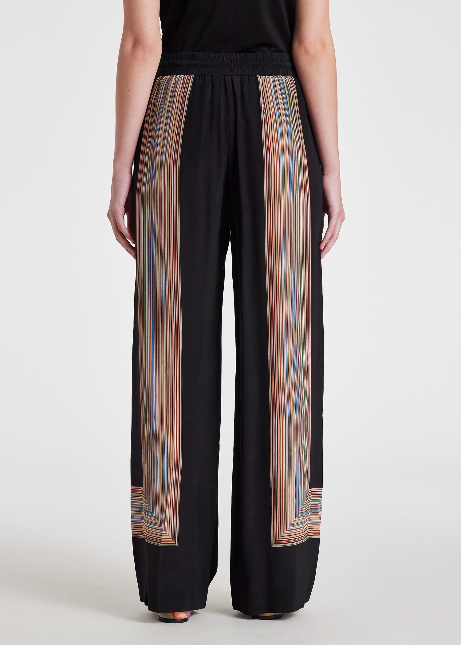 'Signature Stripe' Wide Leg Pants - 6