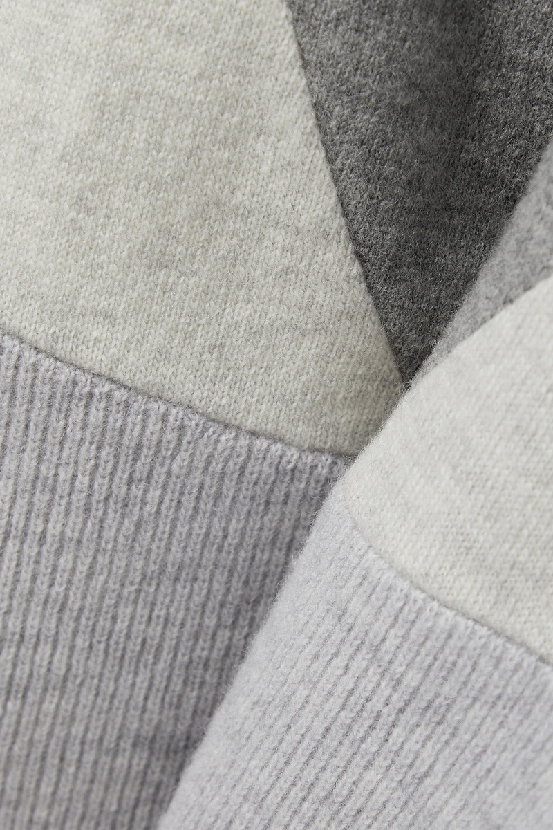 Color-block wool track pants 4