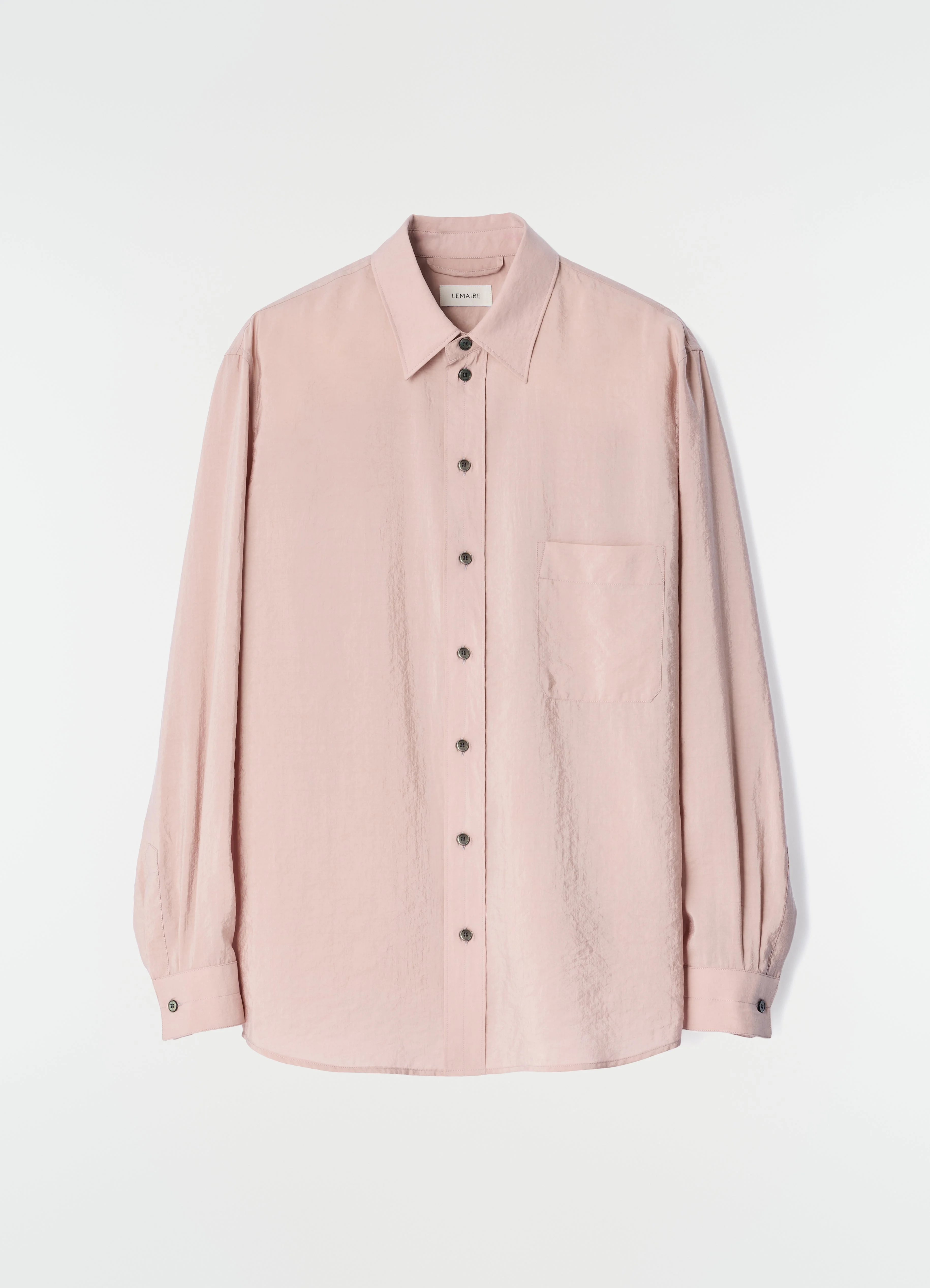STRAIGHT SHIRT IN DRY SILK - 1