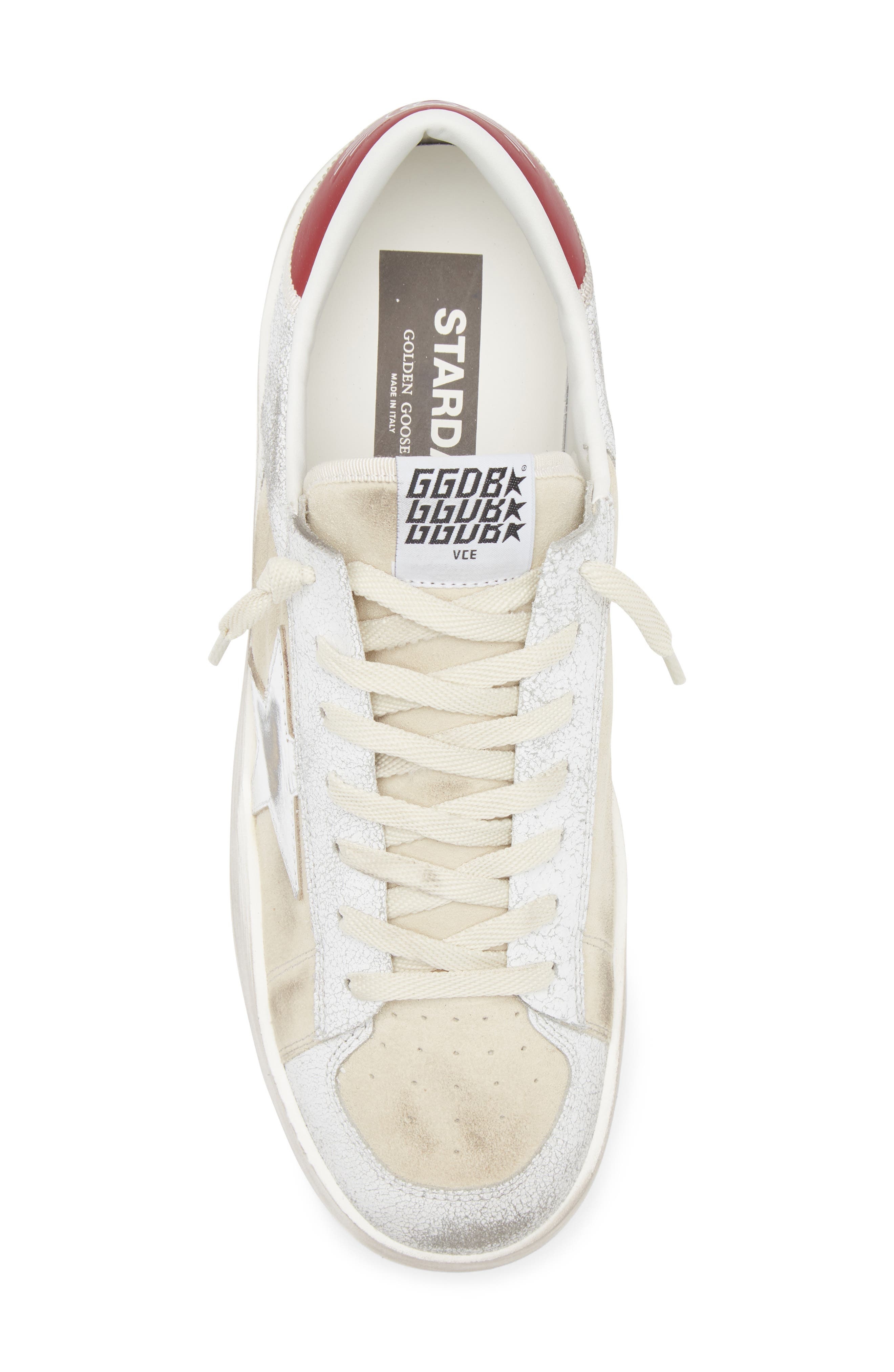 Golden Goose Stardan Sneaker in Marble/White/Red at Nordstrom - 5
