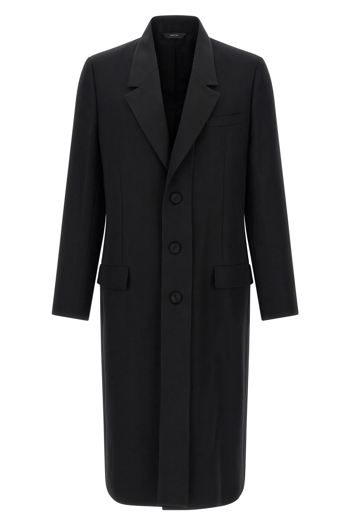 Crepe wool coat - 1