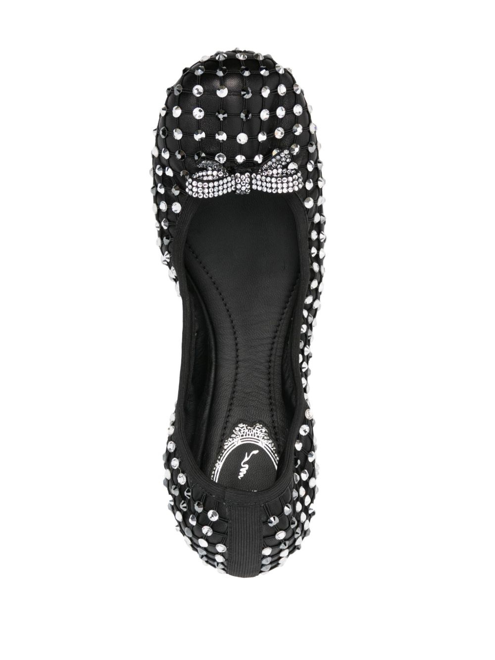 crystal-embellished ballet flats - 4