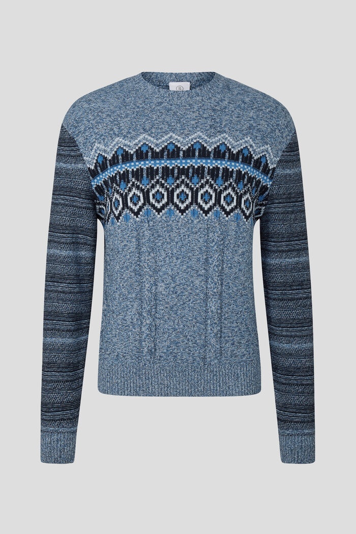 Mael Knitted pullover in Blue - 1