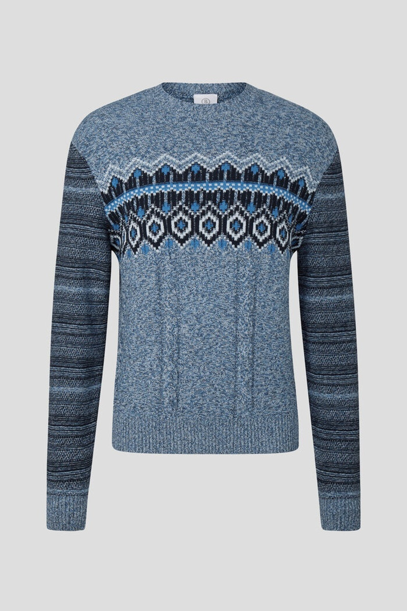 Mael Knitted pullover in Blue 1