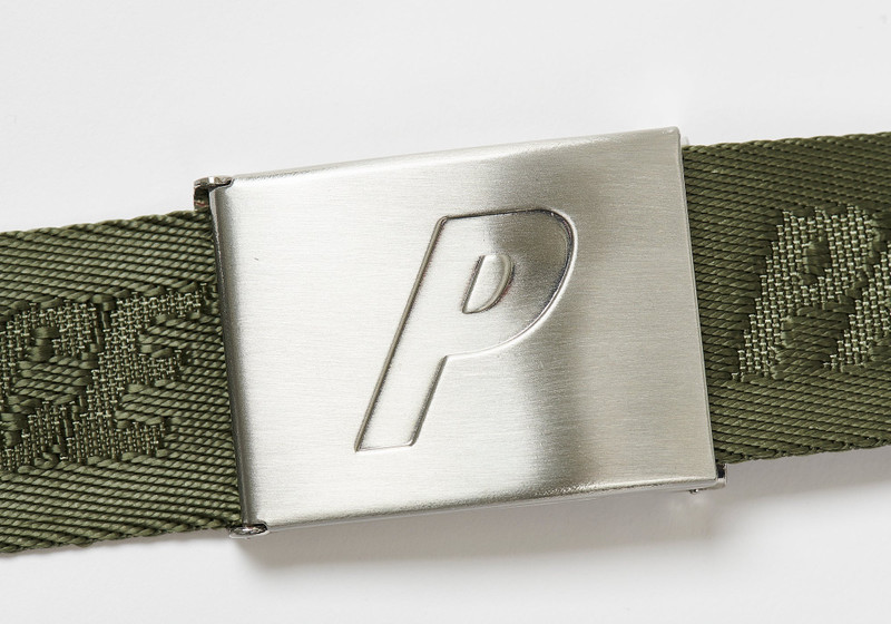 PALACE FONT SKATE BELT OLIVE 3